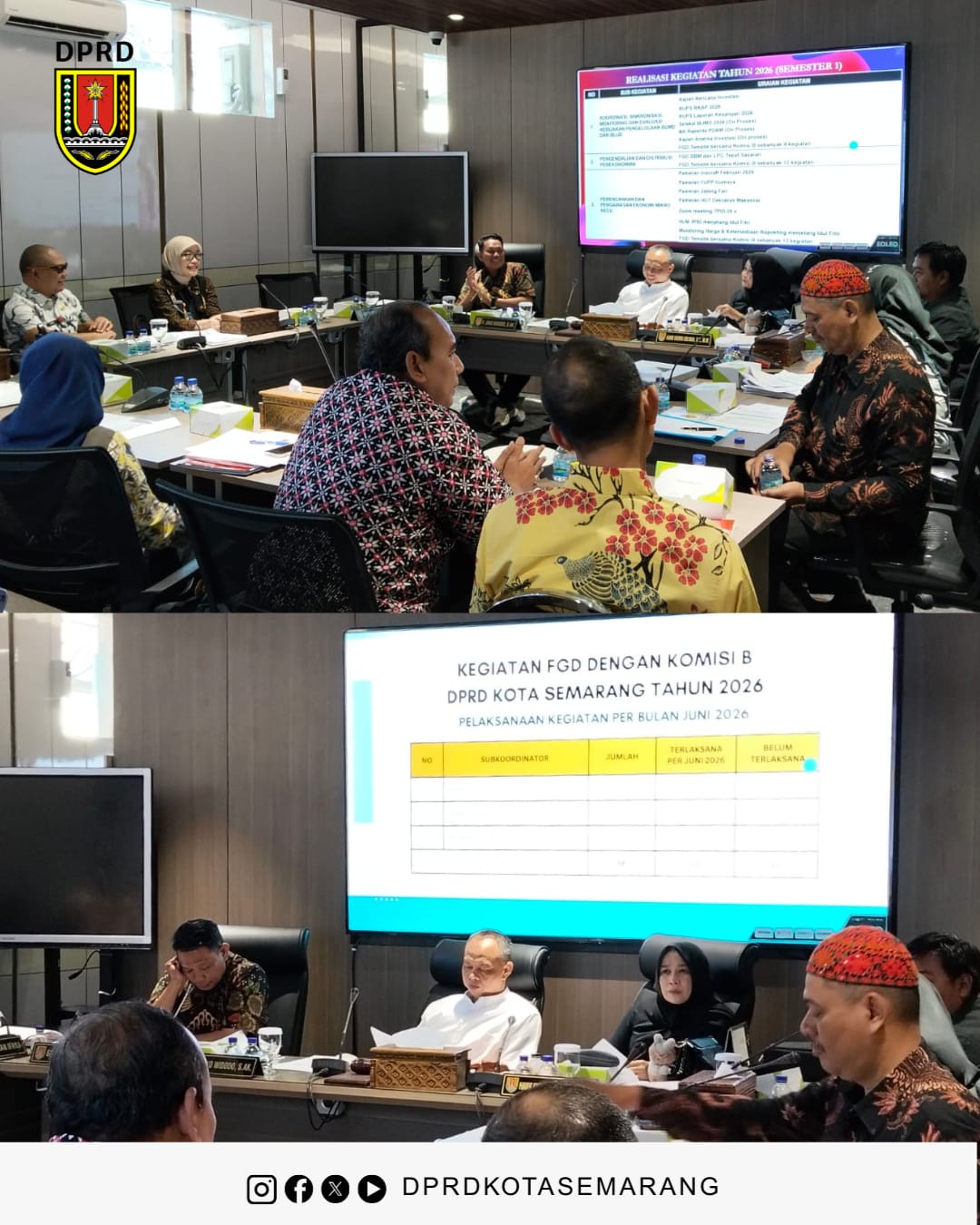 Image Berita Semarang Komisi B DPRD Kota Semarang menggelar rapat kerja bersama organisasi perangkat daerah OPD. 4