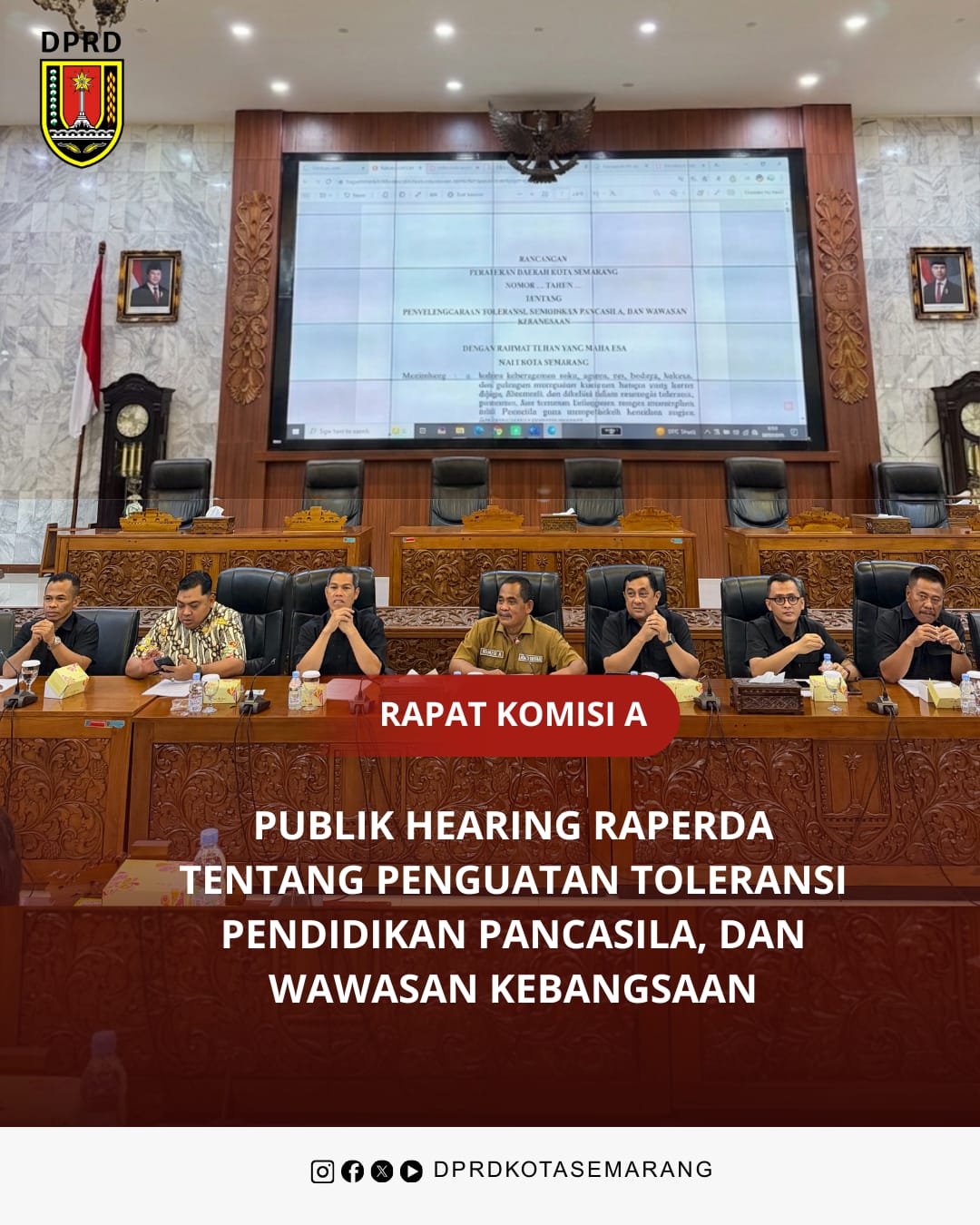 Image Berita Komisi A DPRD Kota Semarang menggelar public hearing Rancangan Peraturan Daerah (Raperda) 1