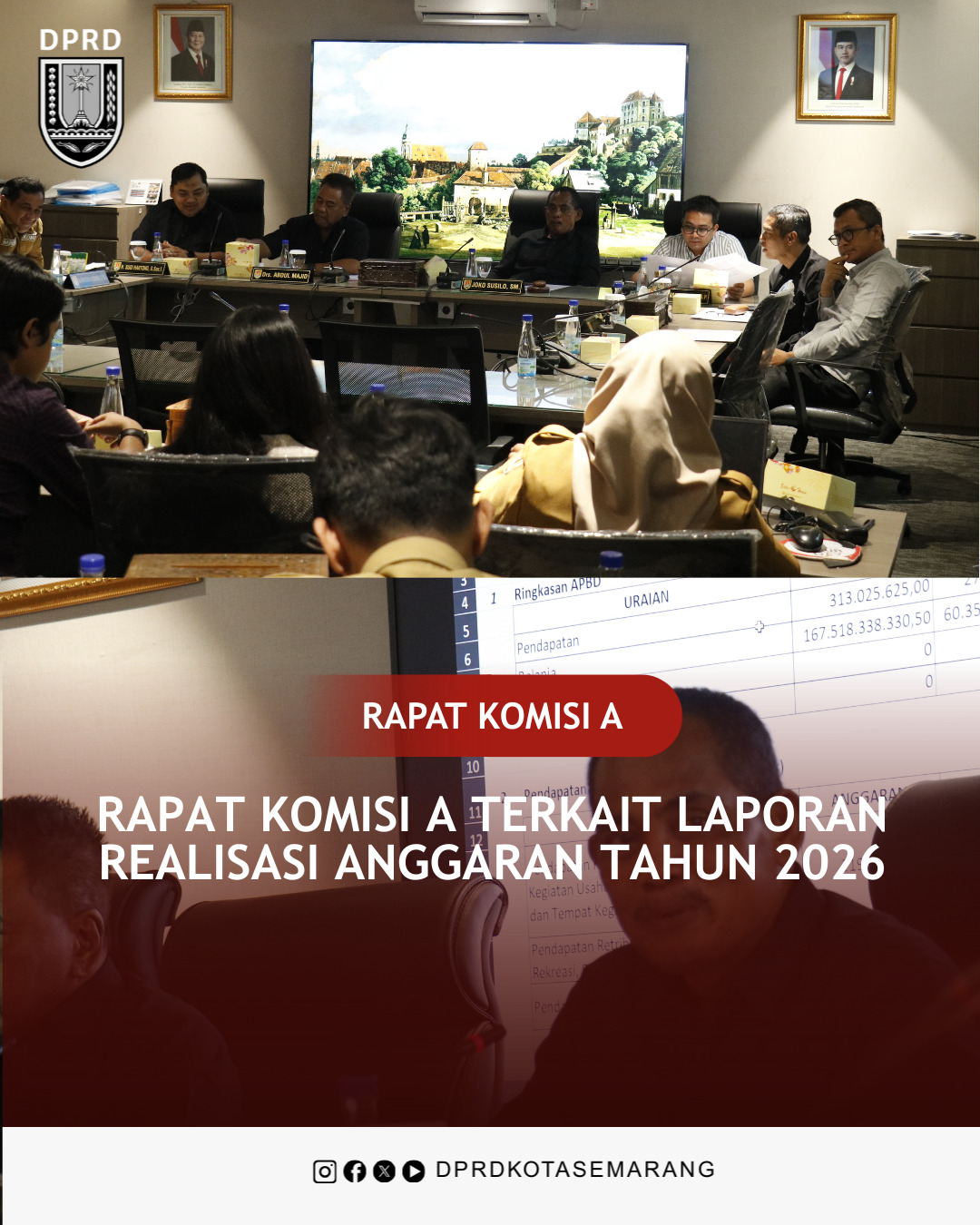 Image Berita Rapat Komisi A Terkait Laporan Realisasi Anggaran Tahun 2026 3