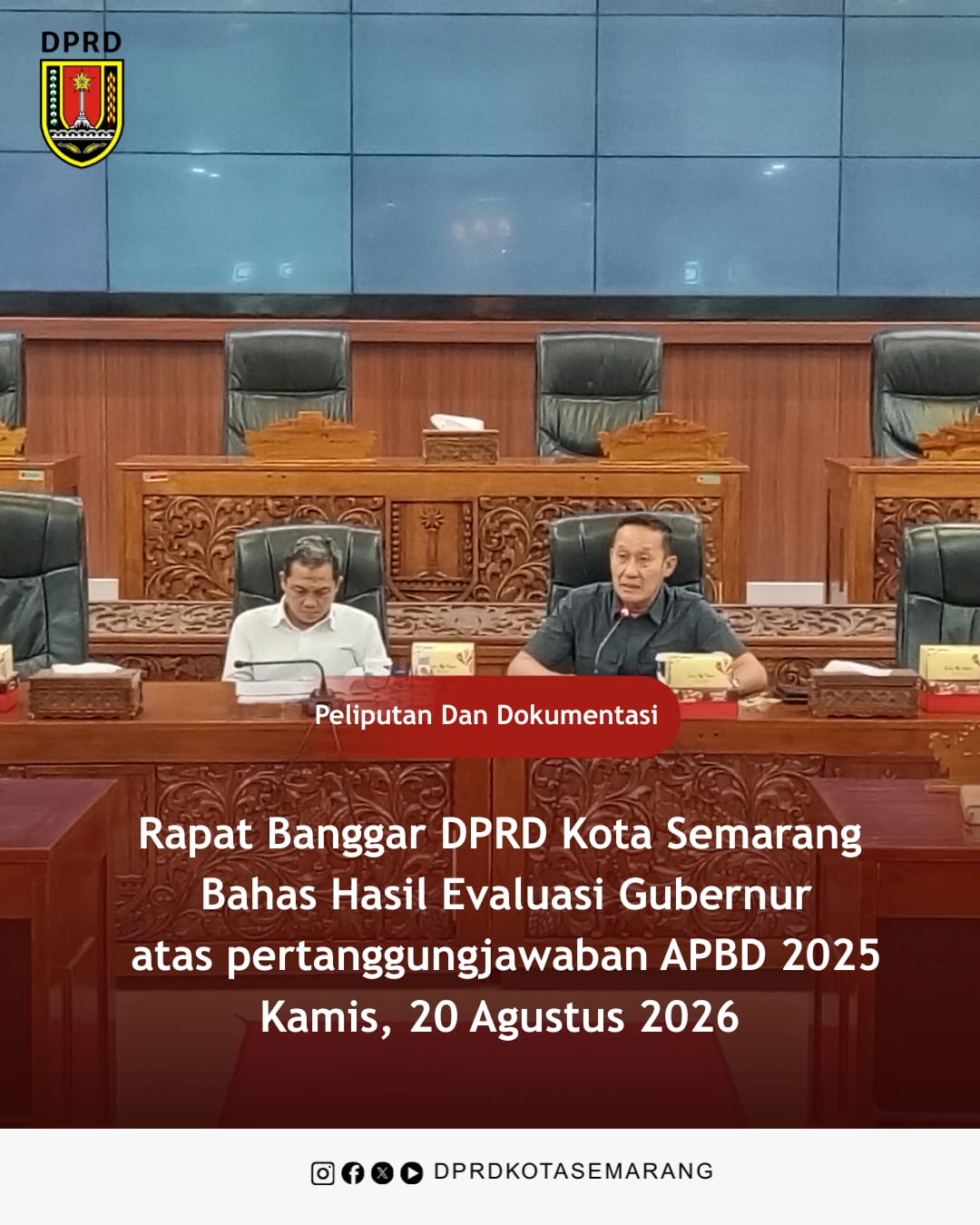 Image Berita Rapat Banggar DPRD Kota Semarang Bahas Hasil Evaluasi Gubernur atas Pertanggungjawaban APBD 2025 4