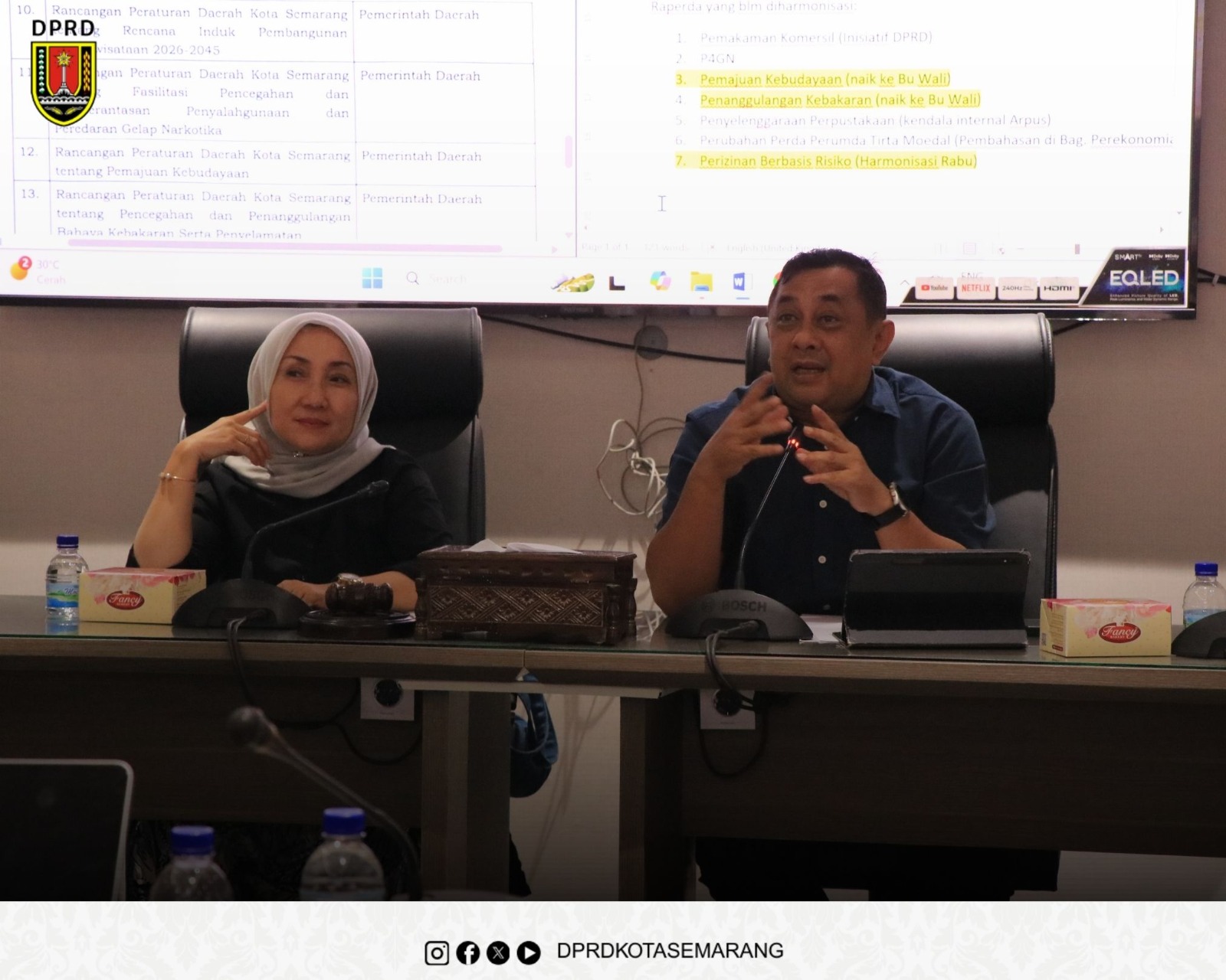 Image Berita Bapemperda DPRD Kota Semarang Evaluasi Program Pembentukan Perda Tahun 2026 2