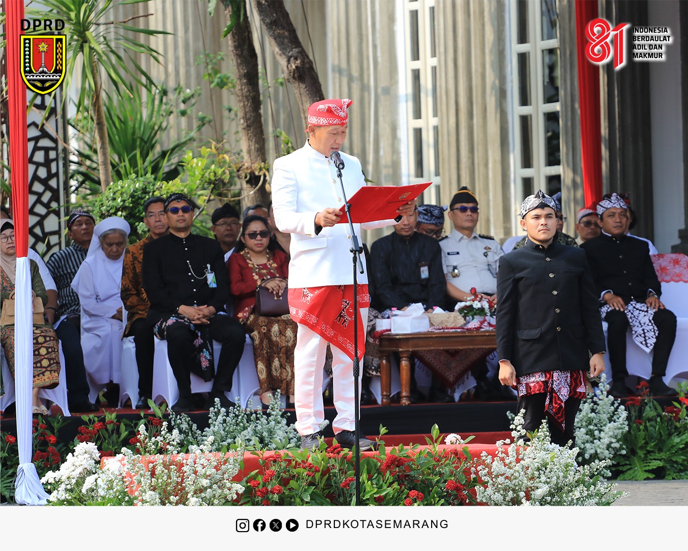 Image Berita Menghadiri dan Sebagai Pembaca Pembukaan Undang Undang Dasar Negara Republik Indonesia 1945 pada Upacara Peringatan HUT Ke 81 RI 8