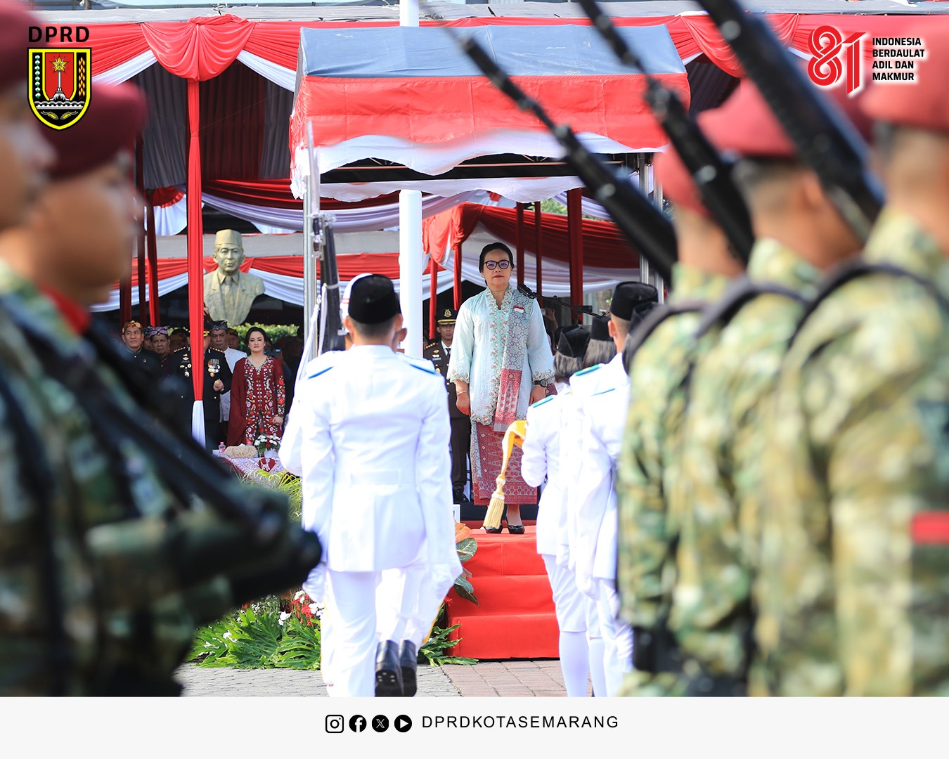 Image Berita Menghadiri dan Sebagai Pembaca Pembukaan Undang Undang Dasar Negara Republik Indonesia 1945 pada Upacara Peringatan HUT Ke 81 RI 5