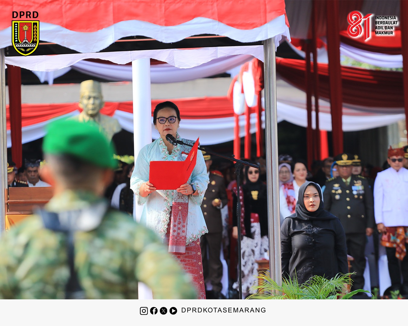 Image Berita Menghadiri dan Sebagai Pembaca Pembukaan Undang Undang Dasar Negara Republik Indonesia 1945 pada Upacara Peringatan HUT Ke 81 RI 3
